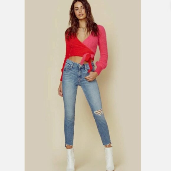 Mother Denim Looker Ankle Step Fray, Exposed Secret Sister, Size 33 - Picture 6 of 7